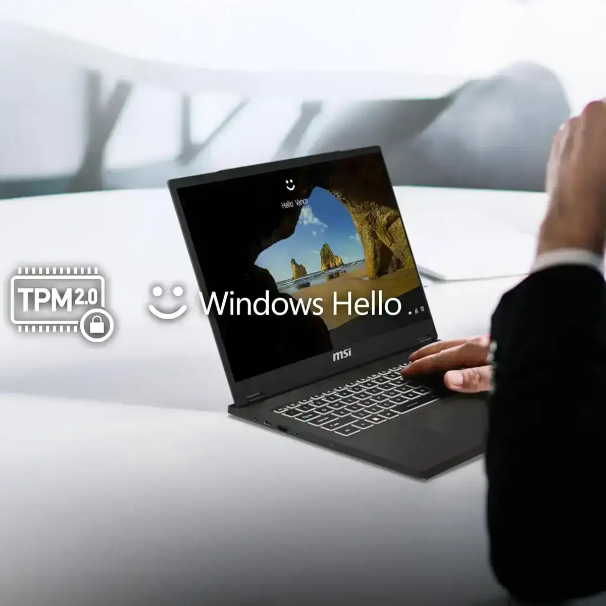 MSI Commercial 14 H, Intel Core i7-13700H, 32GB 3200 MHz DDR4 RAM or Memory, 1TB NVMe SSD, 14” FHD+ (1920x1200), IPS-Level, Intel® Iris® Xe graphics, Windows 11 Pro, Solid Gray, 1.6 Kg, A13MG vPro-065IN, 3 Year Warranty image 9