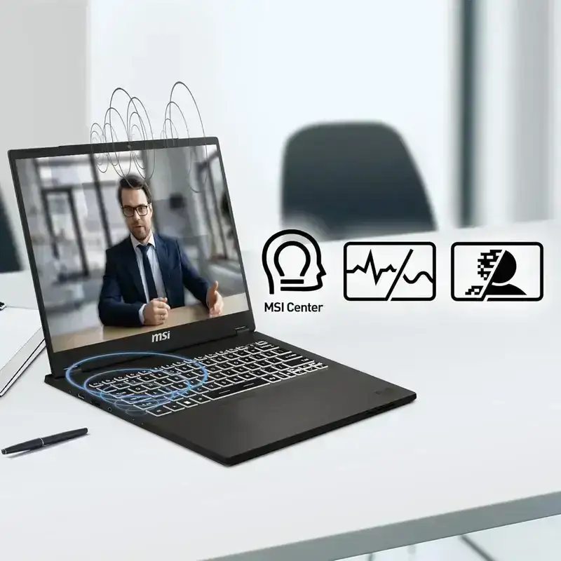 MSI Commercial 14 H, Intel Core i5-13420H, 16GB 3200 MHz DDR4 RAM or Memory, 512GB NVMe SSD, Intel Iris Xe Graphics, 14" FHD+(1920x1200), IPS-Level, Windows 11 Pro, Solid Gray, 1.6 Kg, A13MG-064IN, 3 Year Warranty image 11