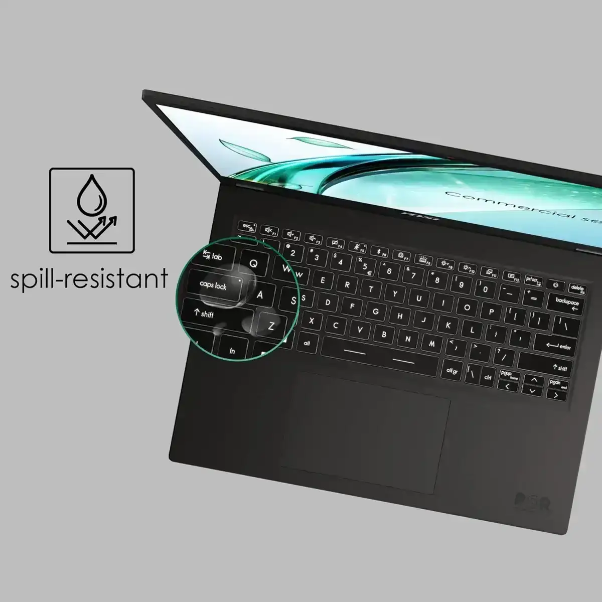 MSI Commercial 14 H, Intel Core i5-13500H, 16GB 3200 MHz DDR4 RAM or Memory, 1TB NVMe SSD, 14” FHD+ (1920x1200), IPS-Level, Intel® Iris® Xe graphics, Windows 11 Pro, Solid Gray, 1.6 Kg, A13MG vPro-069IN, 3 Year Warranty image 8