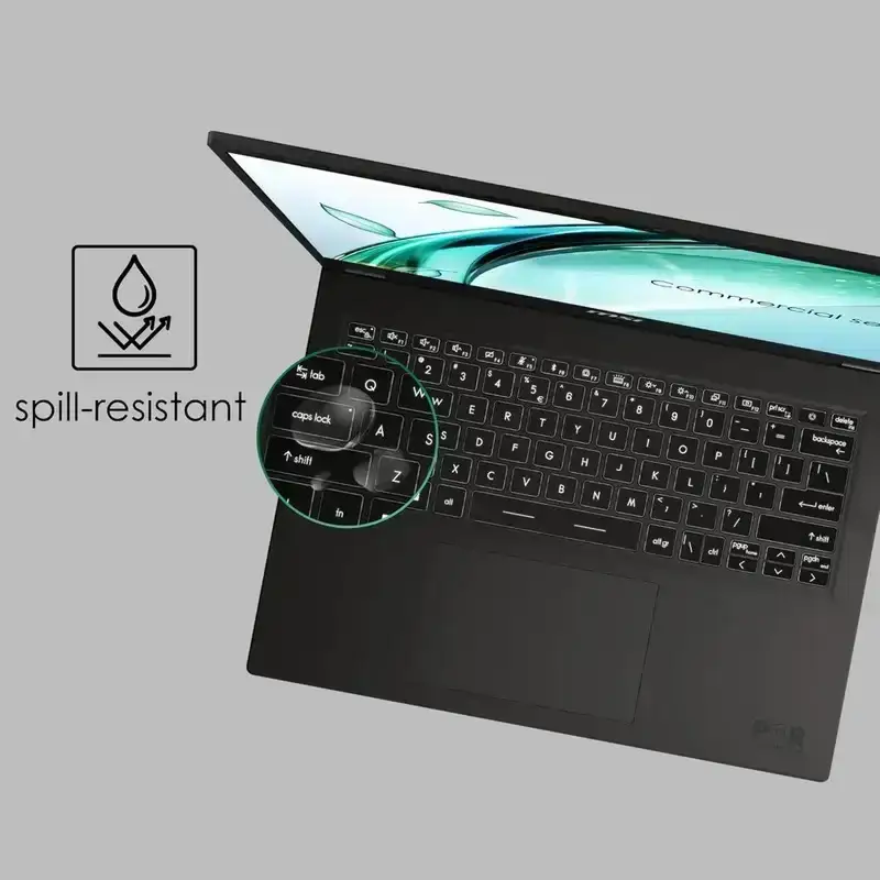 MSI Commercial 14 H, Intel Core i7-13700H, 32GB 3200 MHz DDR4 RAM or Memory, 1TB NVMe SSD, 14” FHD+ (1920x1200), IPS-Level, Intel® Iris® Xe graphics, Windows 11 Pro, Solid Gray, 1.6 Kg, A13MG vPro-065IN, 3 Year Warranty image 8