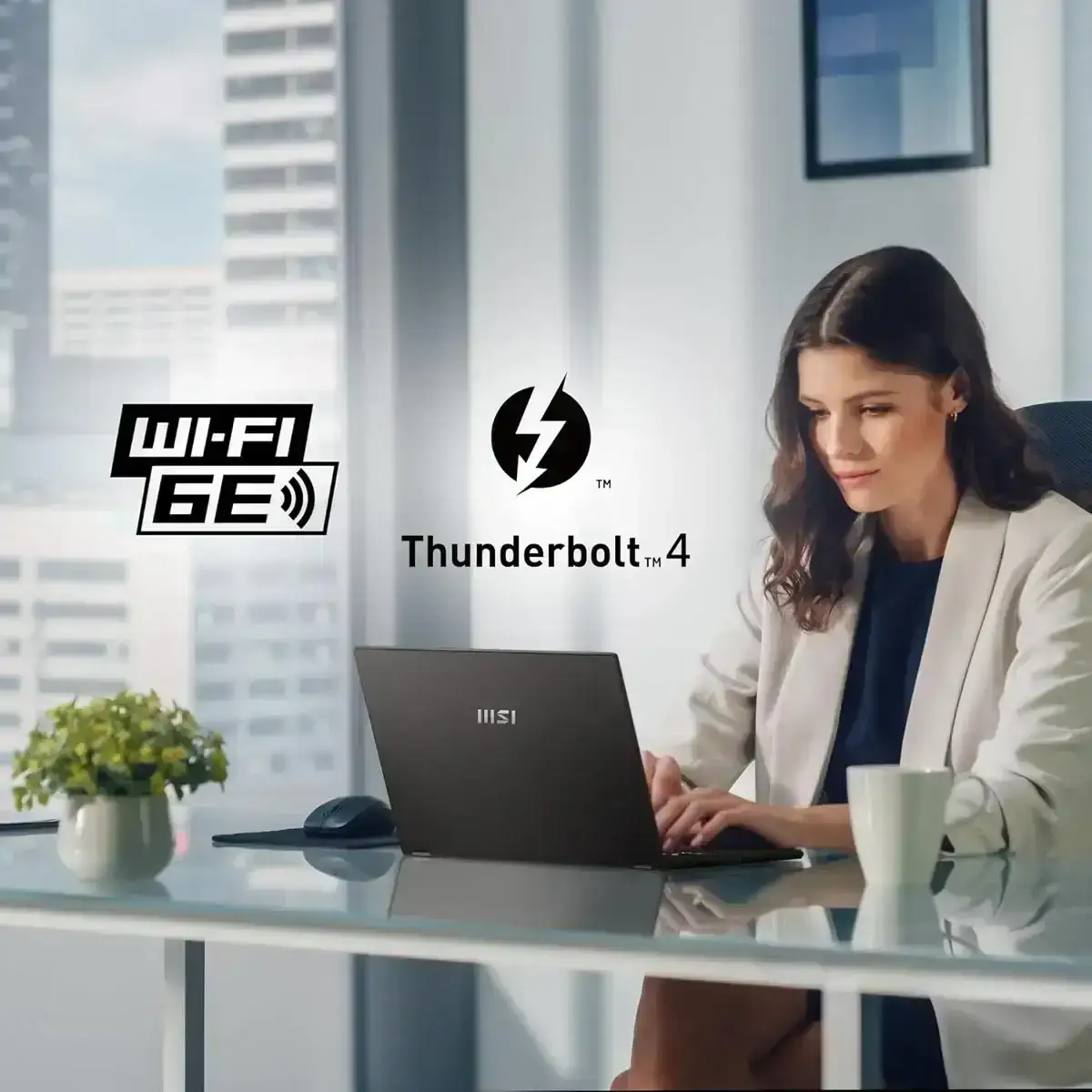 MSI Commercial 14 H, Intel Core i5-13500H, 16GB 3200 MHz DDR4 RAM or Memory, 1TB NVMe SSD, 14” FHD+ (1920x1200), IPS-Level, Intel® Iris® Xe graphics, Windows 11 Pro, Solid Gray, 1.6 Kg, A13MG vPro-069IN, 3 Year Warranty image 7