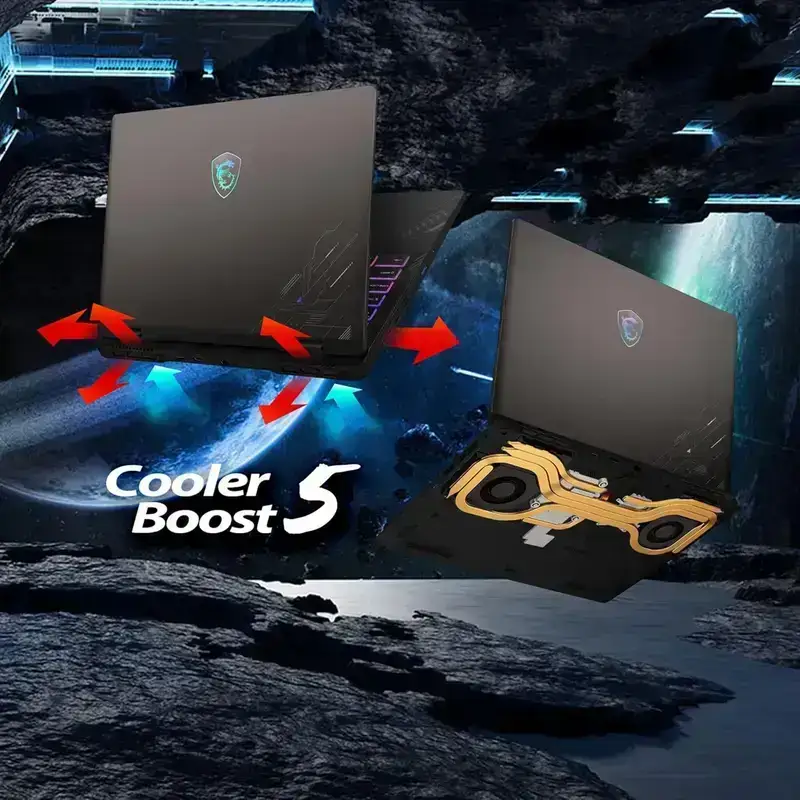 MSI Crosshair 16 HX, Intel Core i7-14700HX 14th generation, 16GB GB DDR5 RAM or Memory, 1TB NVMe SSD, NVIDIA GeForce RTX 4070 GDDR6 8GB, 16” QHD+ (2560x1600), 240Hz, IPS-Level, Windows 11 Home, Cosmos Gray, 2.3 Kg, D14VGKG-205IN, 2 Year Warranty image 8