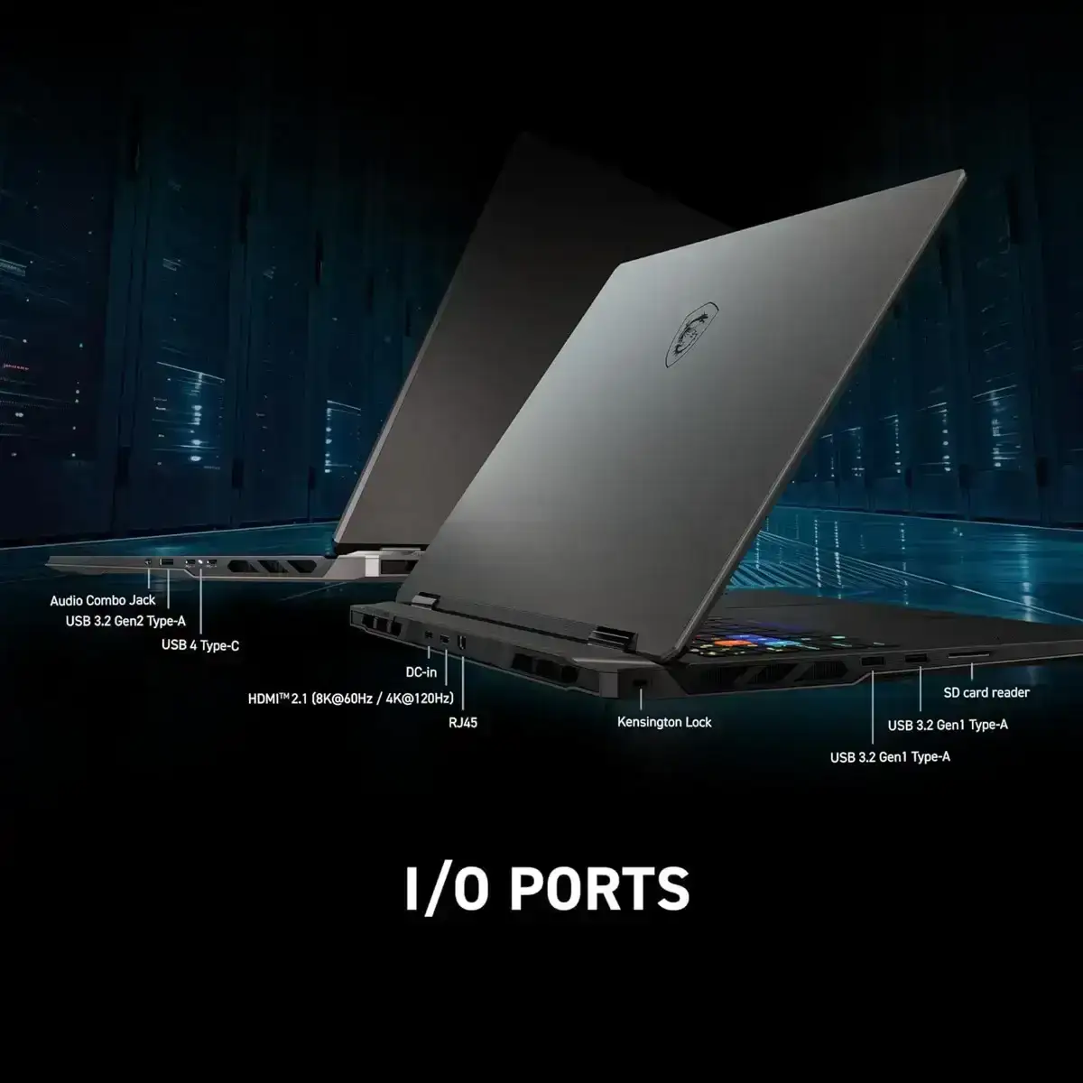 MSI Crosshair 17 HX AI, AMD Ryzen 9 9955HX, 32GB GB DDR5 RAM or Memory, 2TB NVMe SSD, NVIDIA GeForce RTX 5070 Ti DDR7 12GB, 18” QHD+ (2560x1600), 240Hz, IPS-Level, Windows 11 Home, Cosmos Gray, 3.6 Kg, A9WHG-033IN, 2 Year Warranty image 7