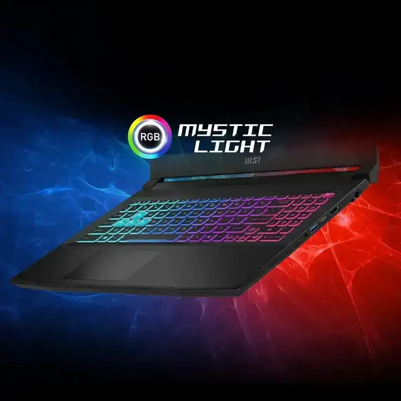 MSI Katana A15 AI, AMD Ryzen 7 8845HS, 16GB GB DDR5 RAM or Memory, 512GB NVMe SSD, NVIDIA GeForce RTX 4050 DDR6 6GB, 15.6" FHD (1920x1080), 144Hz, IPS-Level, Windows 11 Home, Black, 1.98 Kg, B8VE-418IN, 2 Year Warranty image 4