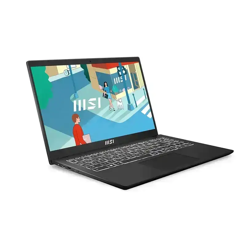 MSI Modern 15, Intel Core i7-1355U, 16GB 3200 MHz DDR4 RAM or Memory, 512GB NVMe SSD, Intel UHD Graphics, 15" FHD (1920x1080), IPS-Level, Intel® Iris® Xe graphics, Windows 11 Home, Classic Black, 1.7 Kg, B13M-288IN, 1 Year Warranty image 9