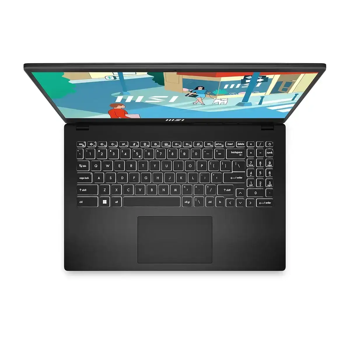 MSI Modern 15, Intel Core i7-1355U, 8GB 3200 MHz DDR4 RAM or Memory, 512GB NVMe SSD, Intel UHD Graphics, 15" FHD (1920x1080), IPS-Level, Intel® Iris® Xe graphics, Windows 11 Home, MS Office, Classic Black, 1.7 Kg, B13M-290IN, 1 Year Warranty image 10