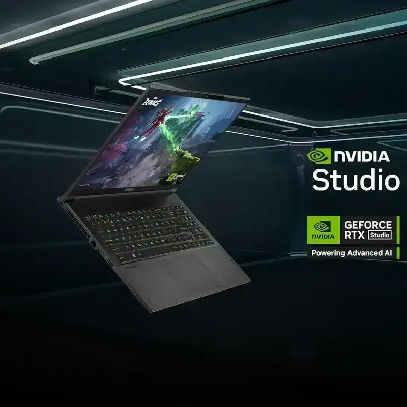 MSI Stealth A16 AI+, AMD Ryzen AI 9 365, 32GB 5600 MHz DDR5 RAM or Memory, 1TB NVMe SSD, NVIDIA GeForce RTX 4070 DDR6 8GB, 16" QHD+(2560x1600), 240Hz Refresh Rate, IPS-Level, 100% DCI-P3(Typical), Windows 11 Home, Star Blue, 2.1 Kg, A3HVGG-074IN, 2 Year Warranty image 4