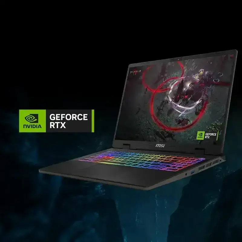 MSI Sword 16 HX, Intel Core i7-14700HX 14th generation, 16GB GB DDR5 RAM or Memory, 1TB NVMe SSD, NVIDIA GeForce RTX 4050 GDDR6 6GB, 16" FHD+ (1920 x 1200), 144Hz, IPS-level, Windows 11 Home, Cosmos Gray, 2.3 Kg, B14VEKG-210IN, 2 Year Warranty image 5