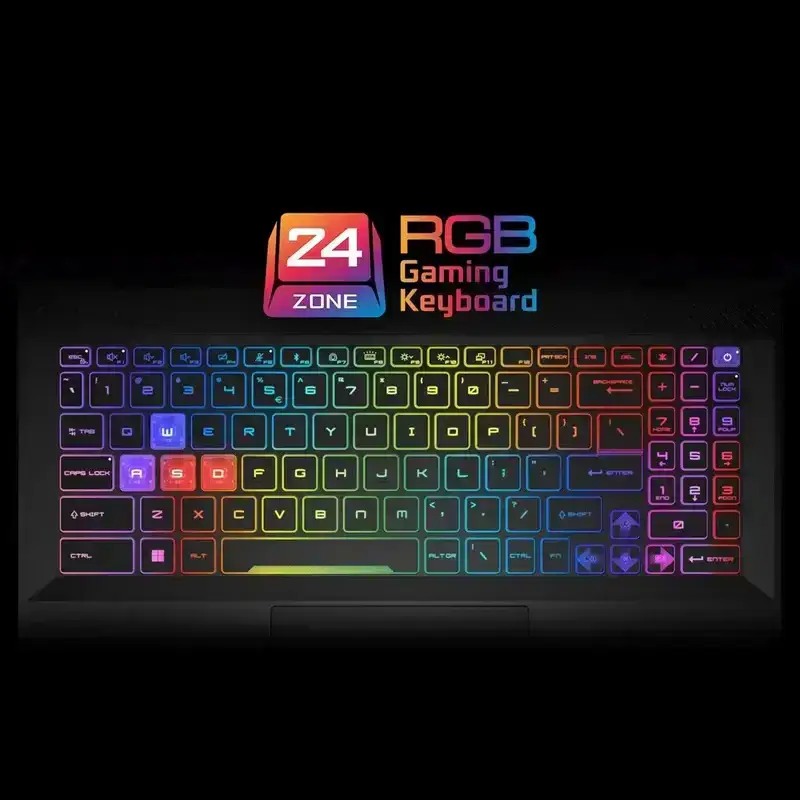 MSI Sword 16 HX, Intel Core i7-14700HX 14th generation, 16GB GB DDR5 RAM or Memory, 1TB NVMe SSD, NVIDIA GeForce RTX 4050 GDDR6 6GB, 16" FHD+ (1920 x 1200), 144Hz, IPS-level, Windows 11 Home, Cosmos Gray, 2.3 Kg, B14VEKG-210IN, 2 Year Warranty image 6