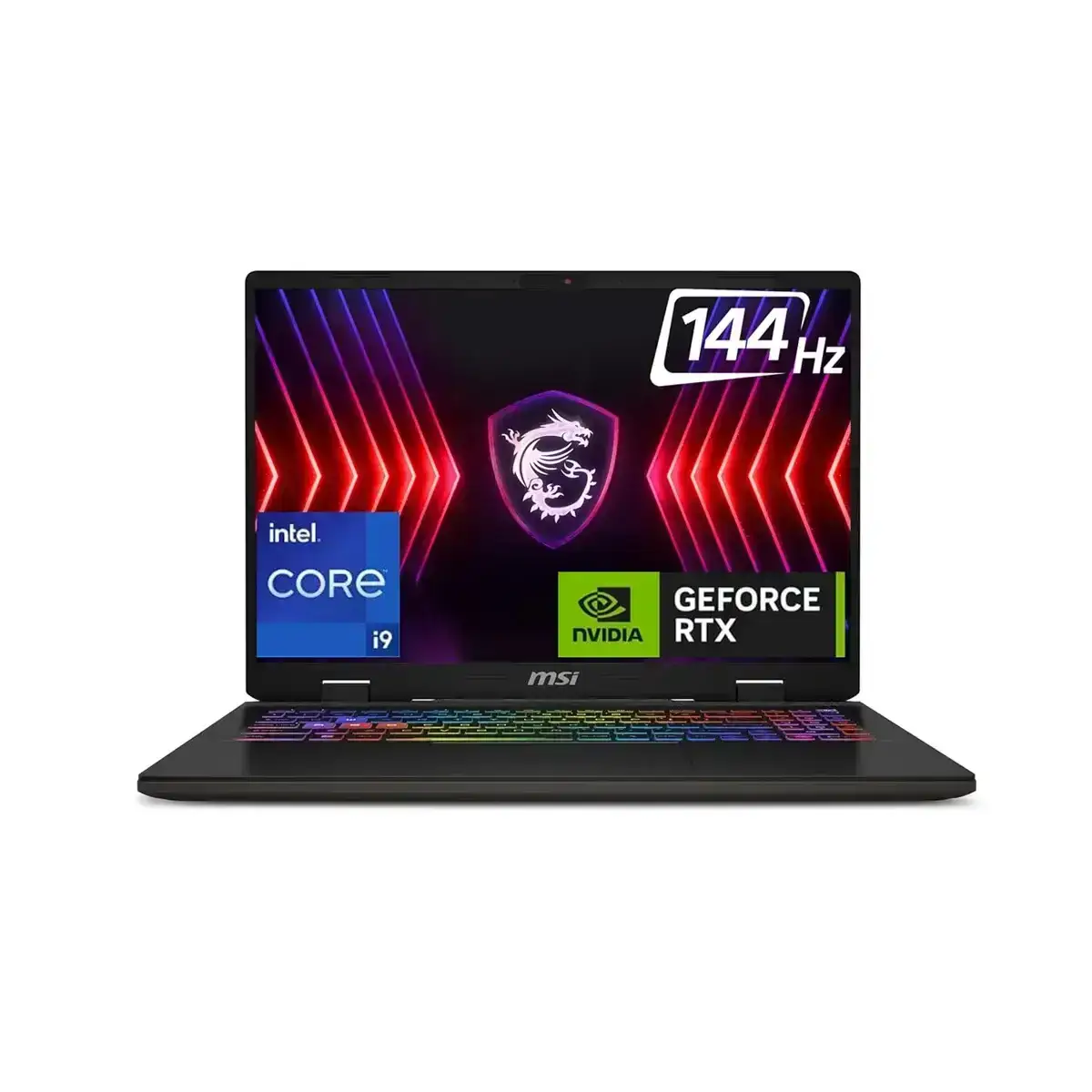 MSI Sword 16 HX gaming laptop with Intel i9-14900HX, RTX 4060, 16GB RAM, 1TB SSD, and 144Hz display.
