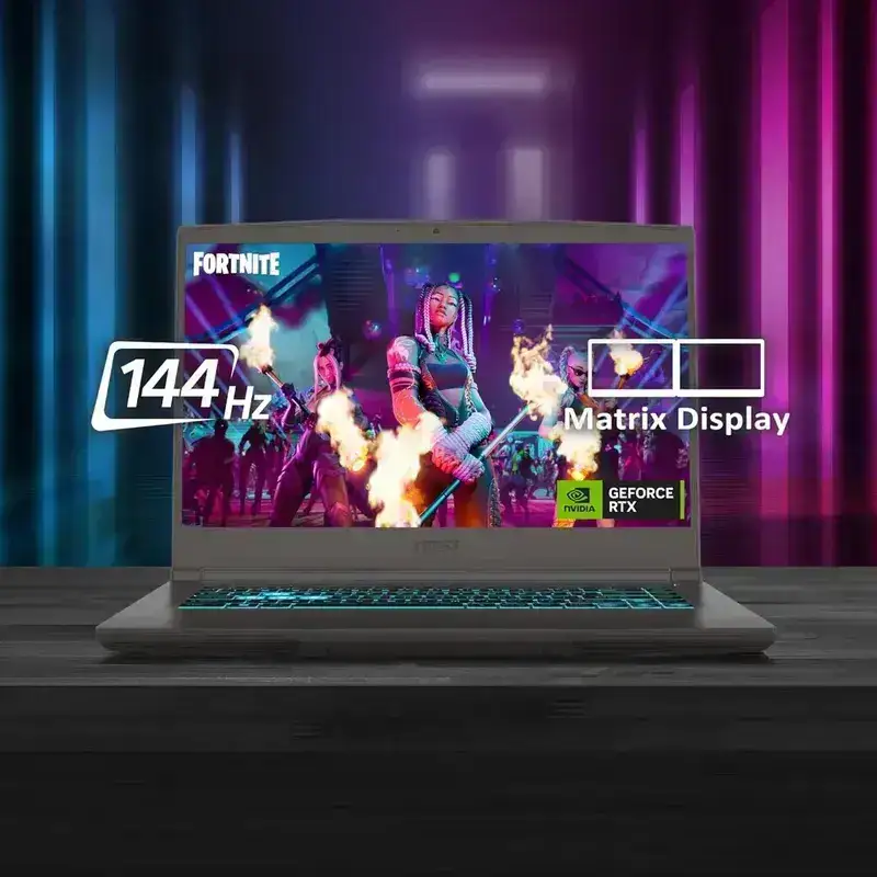 MSI Thin 15, Intel Core i7-13620H, 16GB 3200 MHz DDR4 RAM or Memory, 512GB NVMe SSD, NVIDIA GeForce RTX 3050 DDR6 4GB, 15.6" FHD(1920x1080), 144Hz Refresh Rate, IPS-Level, Windows 11 Home, Cosmos Gray, 1.86 Kg, B13UC-1804IN, 2 Year Warranty image 7