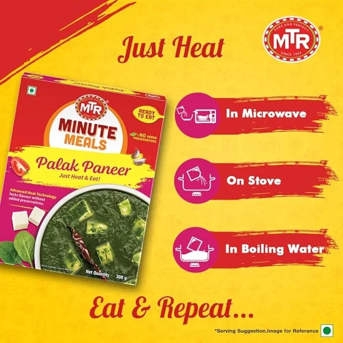 MTR Minute Meals, Palak Paneer, 300g image 2