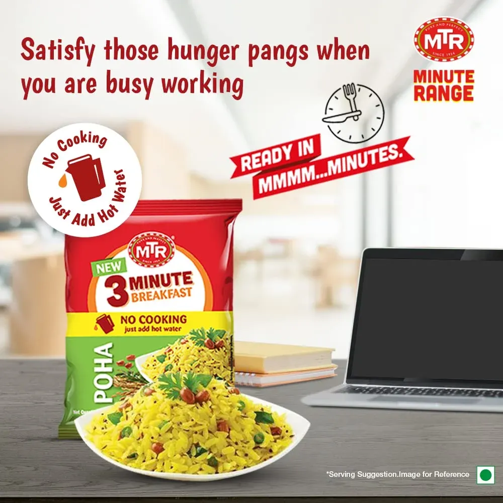  MTR 3 Mins Breakfast Poha Pouch 60 Gram image 4