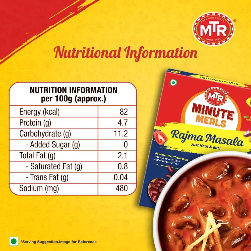 MTR Ready to Eat, Rajma Masala, 300g Pack image 3