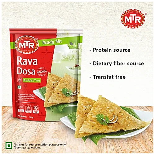  MTR Rava Dosa Mix - Breakfast Mix | Quick Breakfast | Instant Ready to Cook Mix | Ready-To-Make South Indian Breakfast | 500g image 5