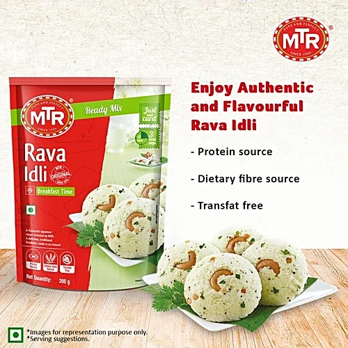  MTR Breakfast Mix - Rava Idli, 200 g Pouch image 6