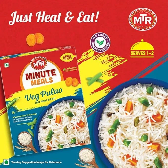 MTR Ready to Eat Vegetable Pulao, 250g image 6