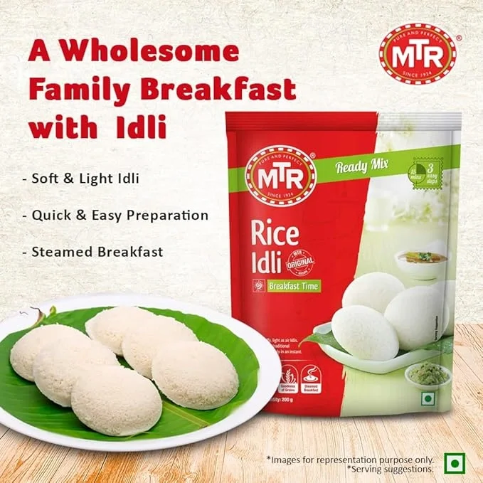  MTR Rice Idli Mix - Breakfast Mix | Quick Breakfast | Instant Ready to Cook Mix | Ready-To-Make South Indian Breakfast | 1 Kg image 3