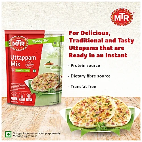 MTR Instant Uttappam Mix | Ready-to-Make South Indian Breakfast | 500g image 5