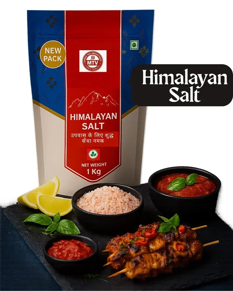 MTV Black Salt Packet 1 Kg - 100% Pure Natural Black Salt