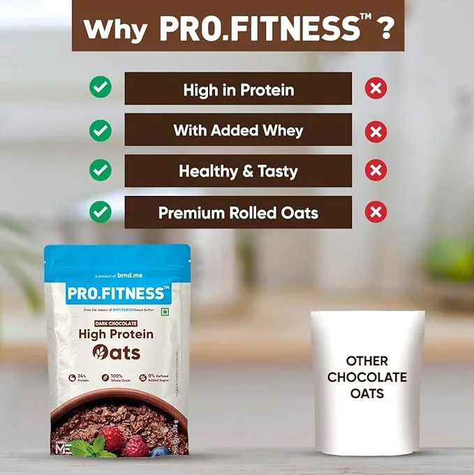  PRO.FITNESS 24g High Protein Oats 375g (By MyFitness) image 4