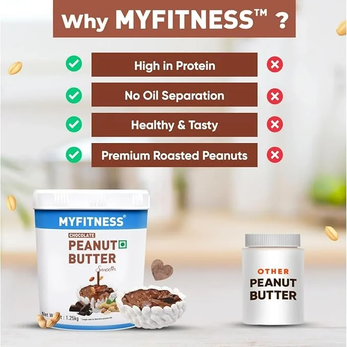 MYFITNESS Peanut Butter Chocolate Flavour, Smooth 1.25kg image 6
