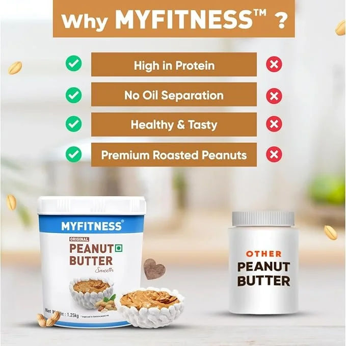 MYFITNESS Original Peanut Butter Smooth 1.25kg image 6