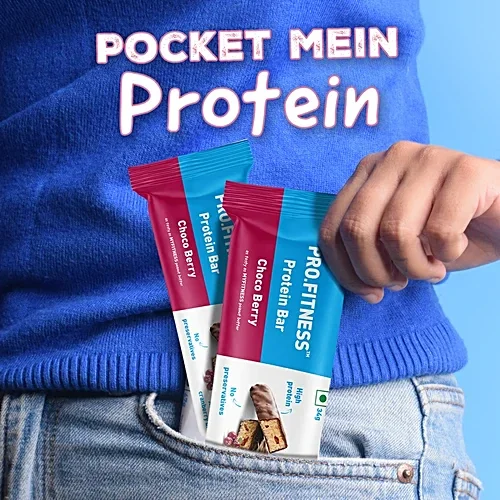  PRO.FITNESS Choco Berry Protein Bars | 11g Protein | No Added Sugar, No Preservatives, No Trans Fat | Healthy & Tasty Protein Bars | Pre-Post Workou image 6