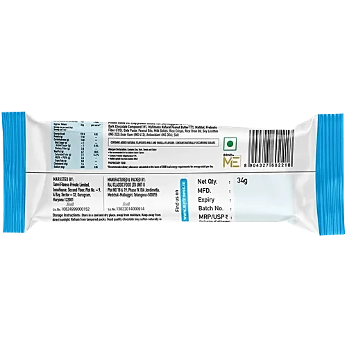  PRO.FITNESS Chocolate Peanut Butter Protein Bars with 11g Protein | No Added Sugar, No Preservatives, No Trans Fat | Healthy & Tasty, 34gm  image 2