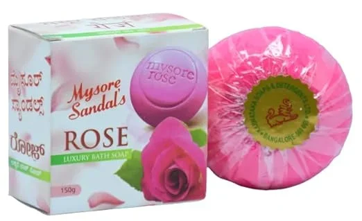 Mysore Sandal Rose Luxury Bath Soap 150g image 3