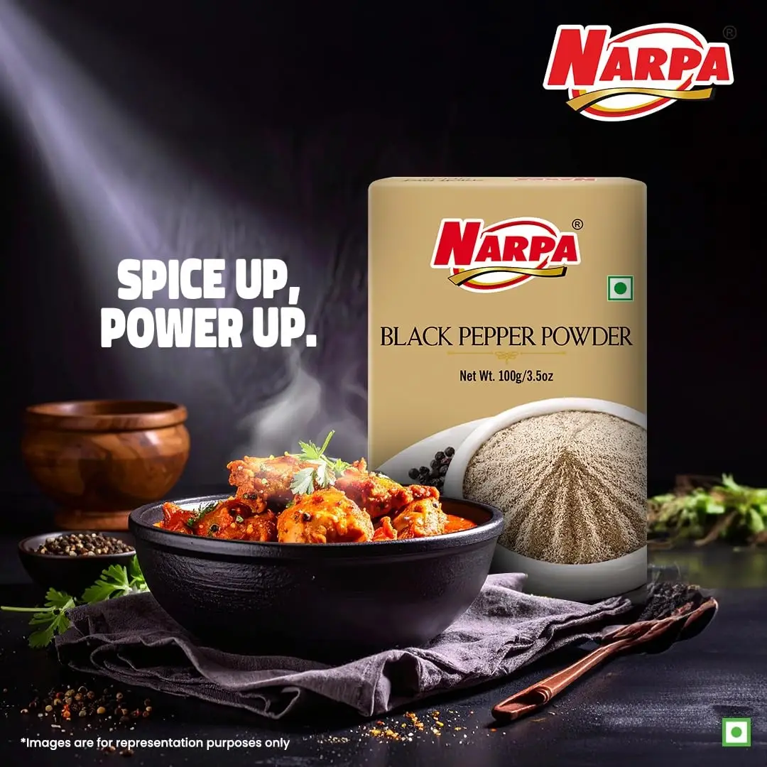 Narpa Black Pepper (Kali Mirch) Powder 100g image 3