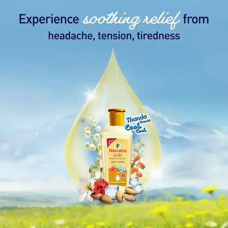 Navratna Gold Ayurvedic Cool Oil, 500ml image 9