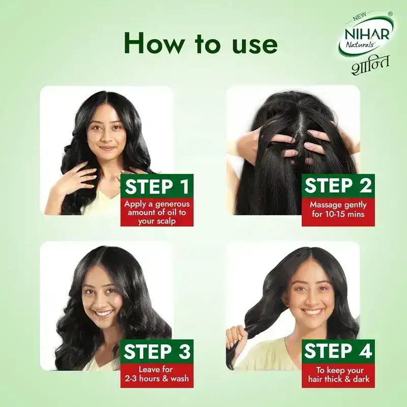 Nihar Naturals Shanti Amla Badam Hair Oil, 300ml image 6