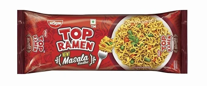 Nissin Top Ramen Classic Masala Noodles, 240gm
