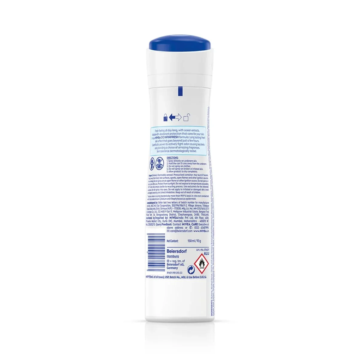 NIVEA Women Fresh Natural Deodorant Spray 150ml, Long-Lasting Freshness image 2