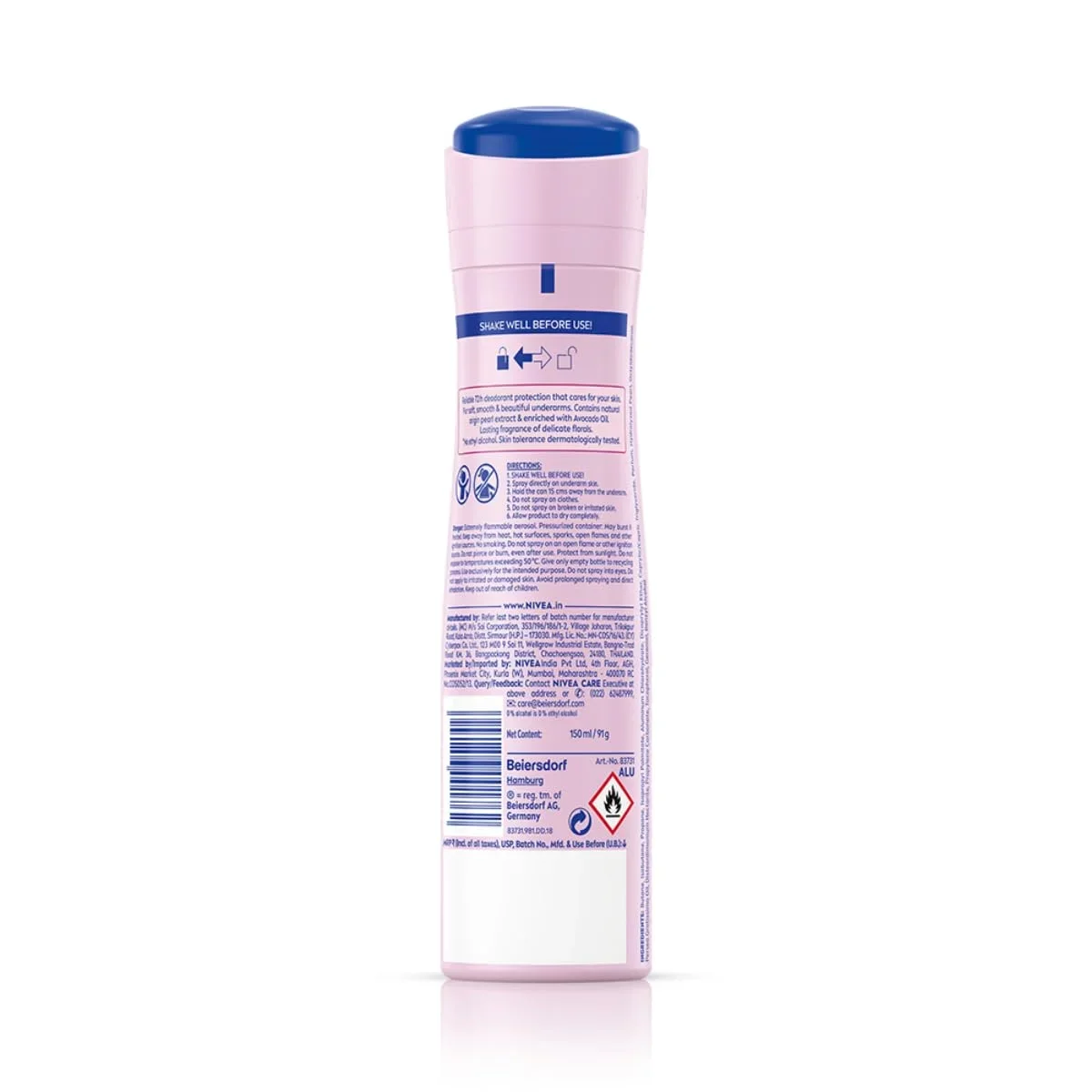 NIVEA Pearl & Beauty Women’s Deo Spray 150ml, Smooth, Soft & Fresh 48H Care image 2