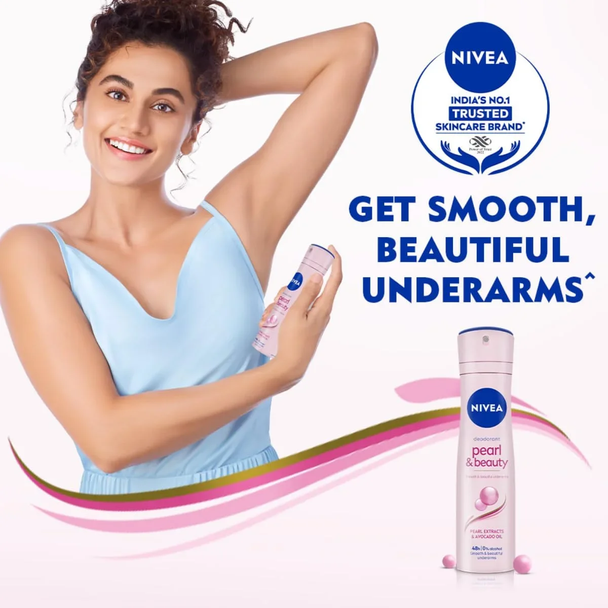 NIVEA Pearl & Beauty Women’s Deo Spray 150ml, Smooth, Soft & Fresh 48H Care image 7
