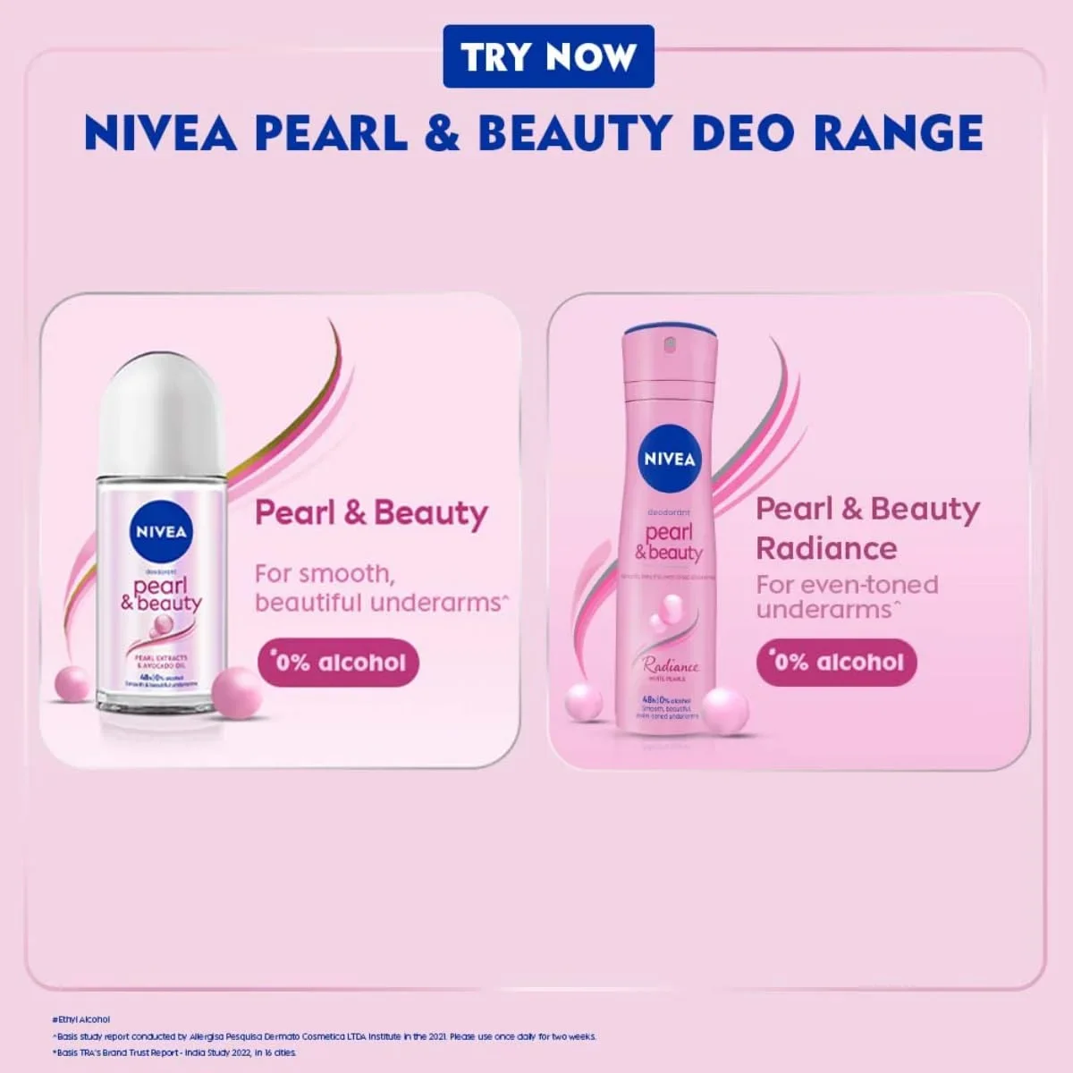 NIVEA Pearl & Beauty Women’s Deo Spray 150ml, Smooth, Soft & Fresh 48H Care image 3