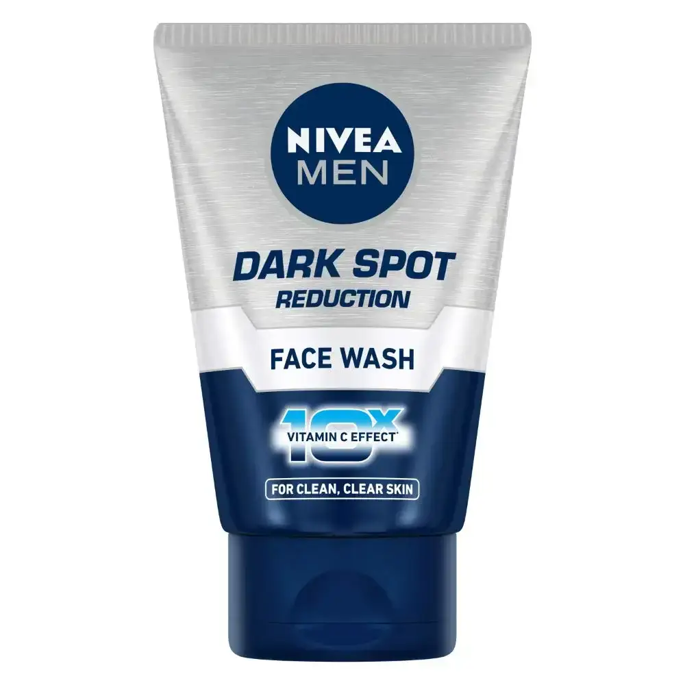NIVEA Men Dark Spot Reduction Face Wash, 50g. Cleanses and reduces dark spots for clearer skin. Nivea face wash for men.