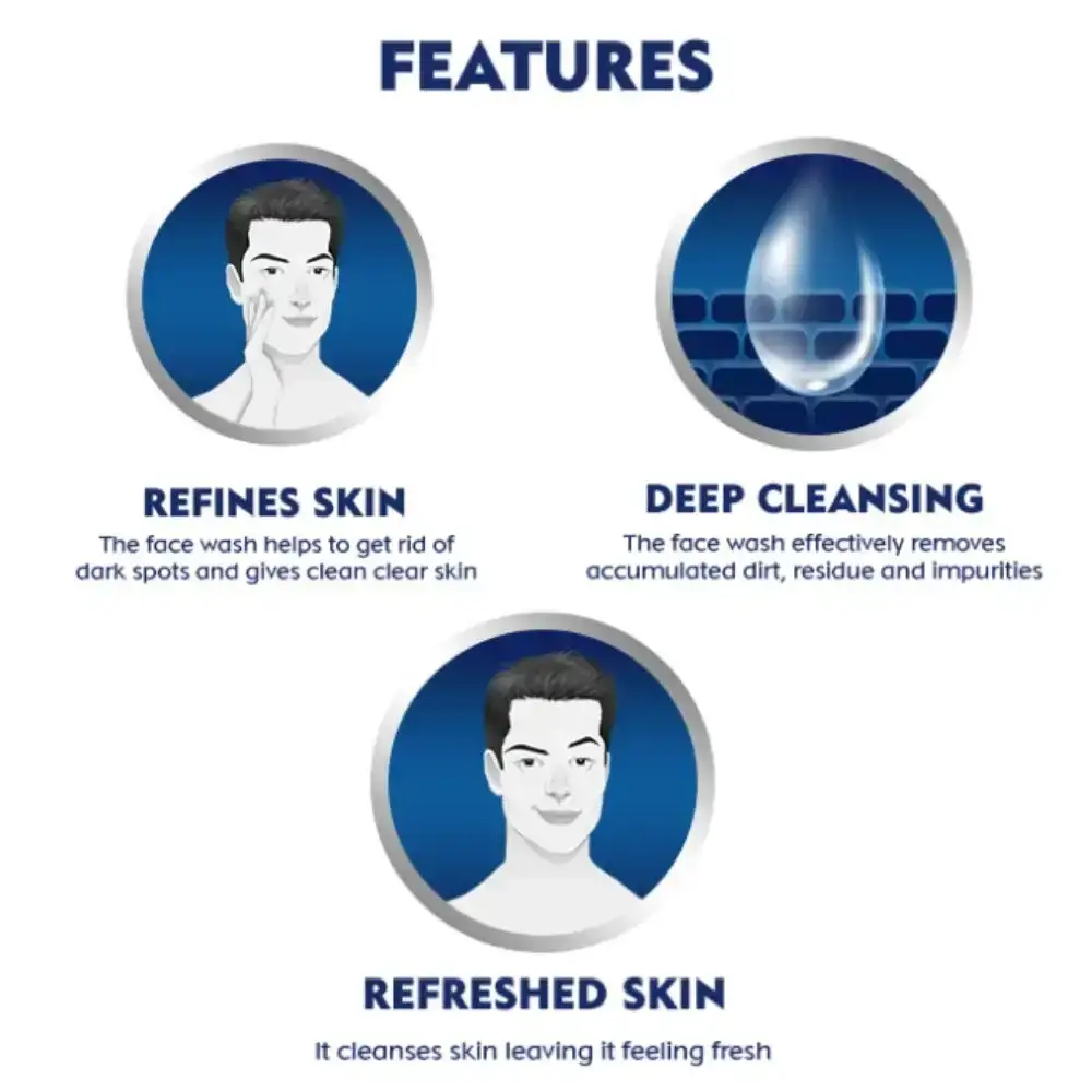 NIVEA Men Face Wash, Dark Spot Reduction, 50g image 4