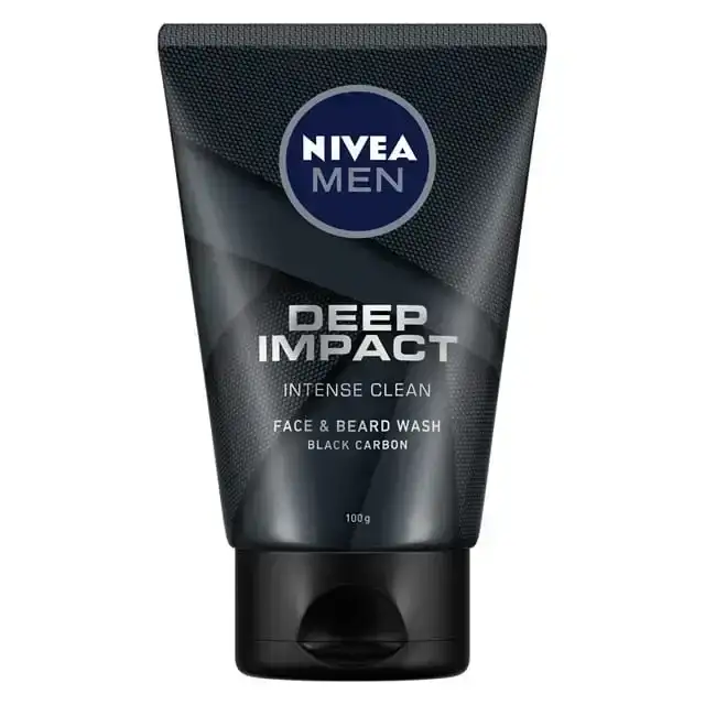Nivea Men Deep Impact Face Wash, 100gm. Deeply cleanses skin, leaving a refreshed and clean feeling.
