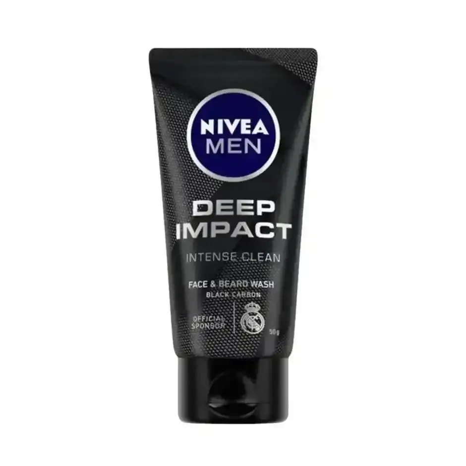 Nivea Men Deep Impact Intense Clean Face Wash, 50g. Deep cleaning for men's skin.