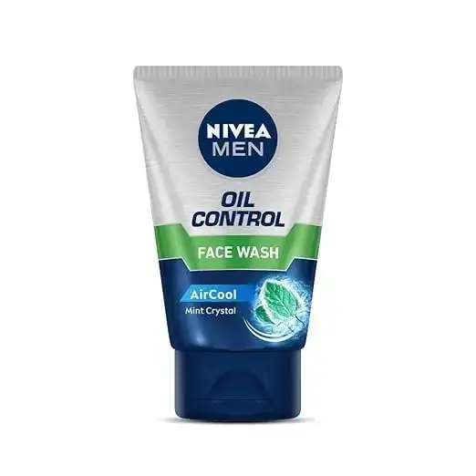 NIVEA MEN Oil Control Face Wash 50g. Cleanses and controls oil for a fresh, matte look. Perfect for men's skincare.