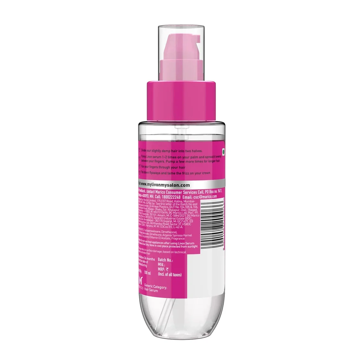 Livon Hair Serum, For Dry & Frizzy Hair, 100ml image 2
