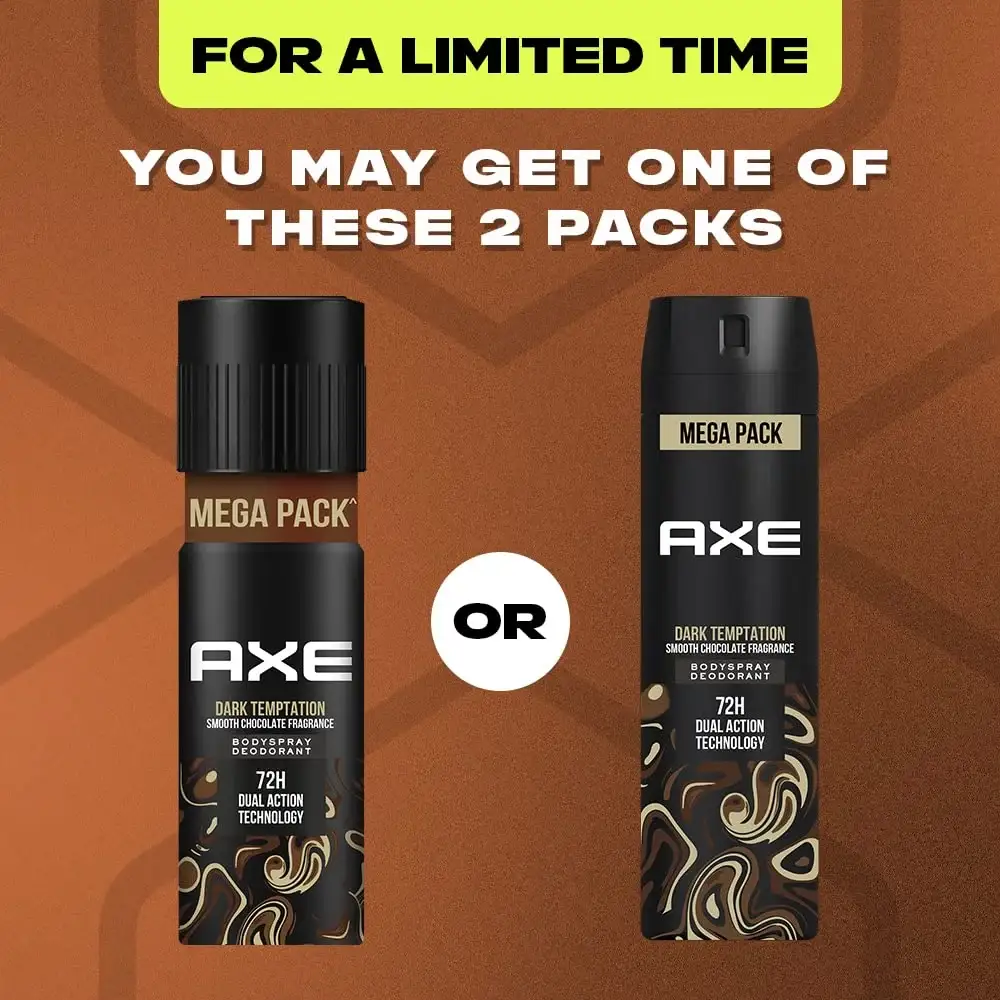 Axe Dark Temptation Deodorant Bodyspray, 215ml, Long-Lasting Chocolate Fragrance for Men image 6