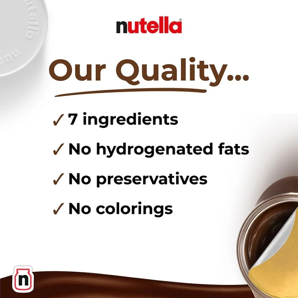 Nutella Hazelnut Spread with Cocoa 350g | Smooth & Delicious image 2