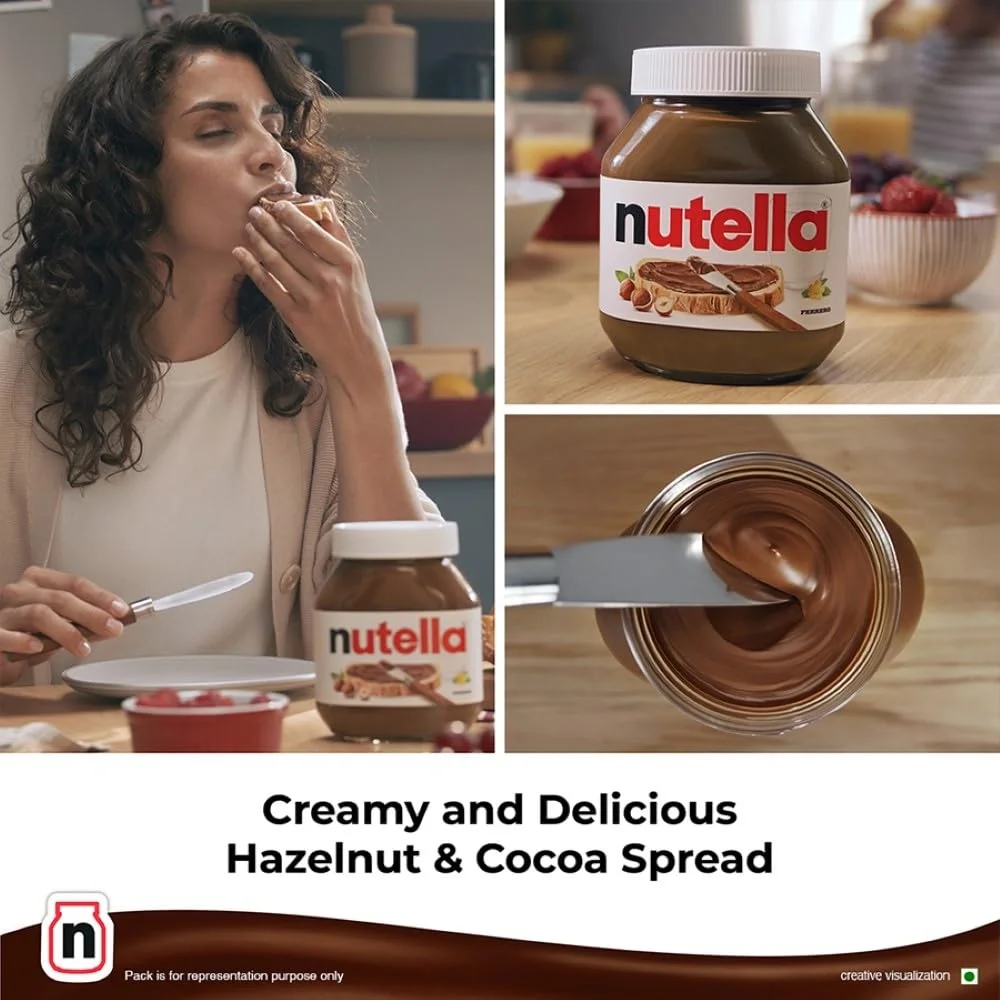 Nutella Hazelnut Spread with Cocoa 350g | Smooth & Delicious image 4