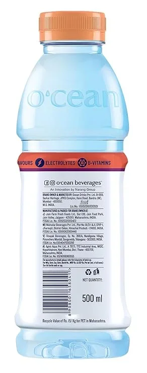 O'cean Peach & Passion Fruit Drink – Refreshing Beverage 500 ml image 4