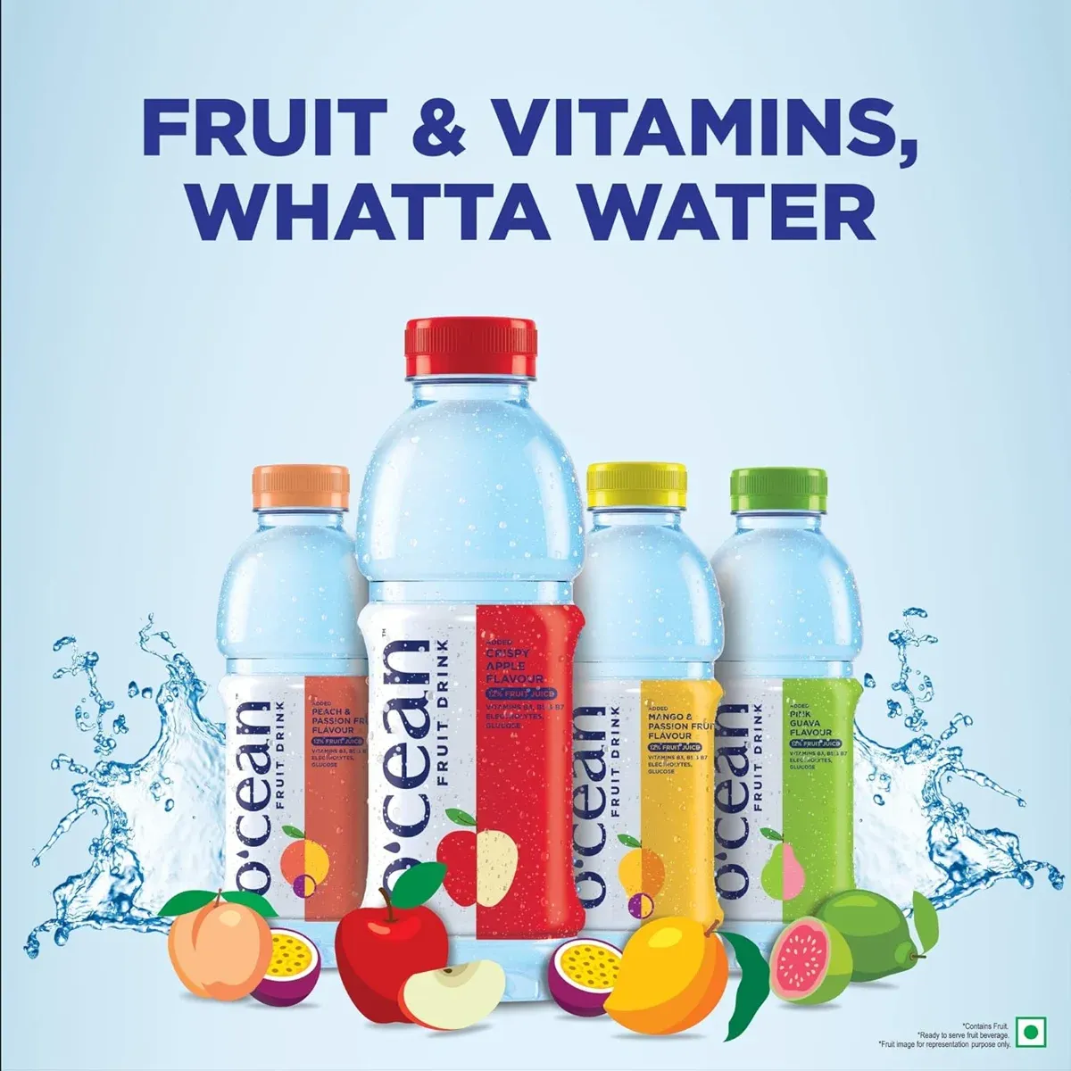 O'cean Mango & Passion Fruit Flavoured Water – Refreshing Drink 500 ml image 4