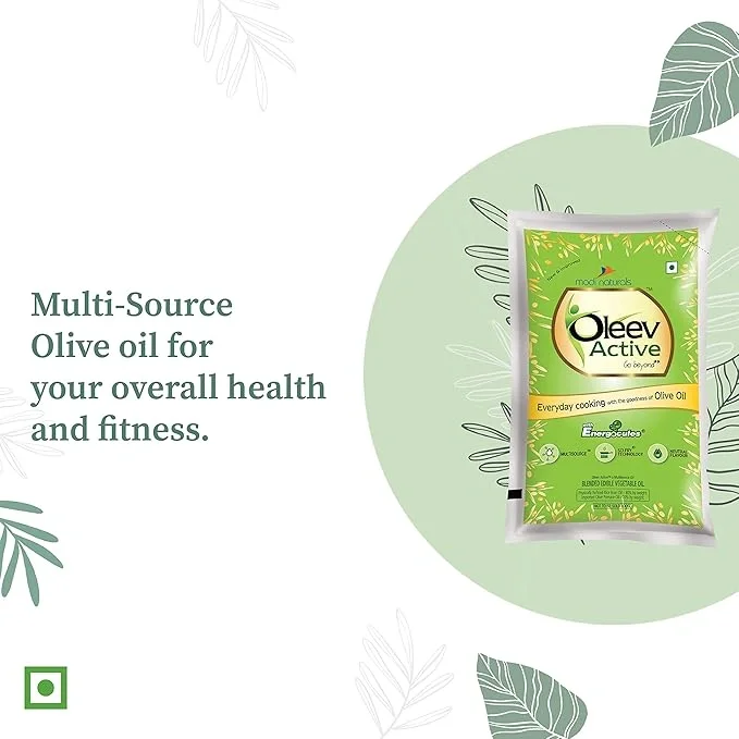 Oleev Active Olive Oil Blend 1 L Pouch  image 7